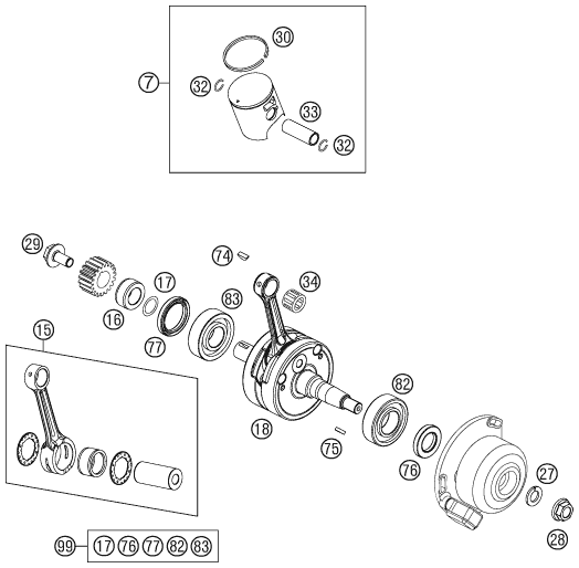 SX 85 crankshaft rubbing | KTM Forums