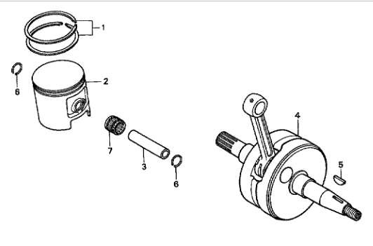 Mnnnrenkaat Honda CR 500 R 1990-2001 +0.25mm - OEM